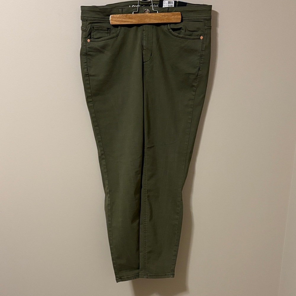 Love & Legend Dark Olive Skinny Jeans